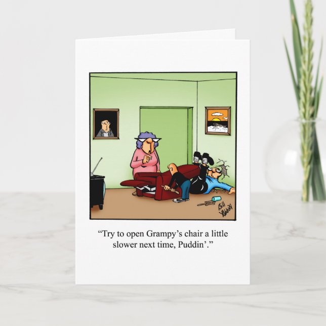 Funny Happy Grandellies Day Card Karte (Vorderseite)