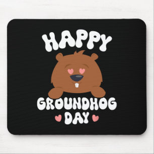 Funny Happy Groundhog Day 2025 3 Mousepad