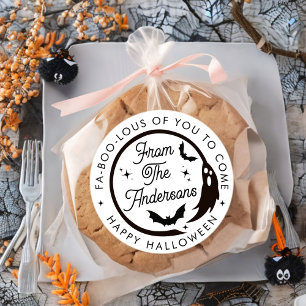 Funny Happy Halloween Ghost Danke Gastgeschenk Runder Aufkleber