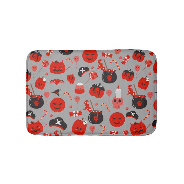 Funny Happy Halloween Ghost Personalisiert Bath Ma Badematte (Vorderseite)
