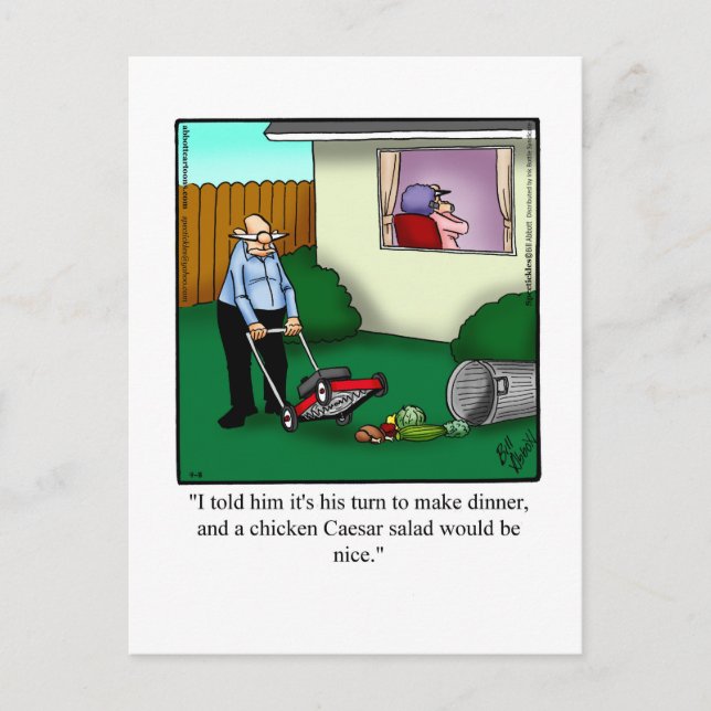 Funny Happy Jubiläum Spaß Postcard Postkarte (Vorderseite)