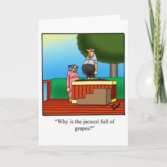 Funny Happy Jubiläumskarte für sie Karte (Vorderseite)