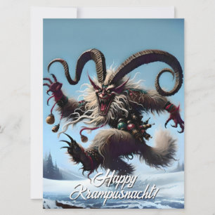 Funny Happy Krampusnacht Feiertagskarte