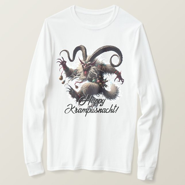 Funny Happy Krampusnacht T-Shirt (Design vorne)
