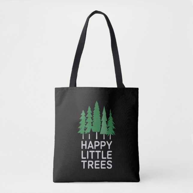 Funny Happy Little Trees Gifts Camping (Vorderseite)