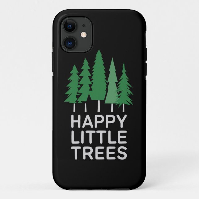 Funny Happy Little Trees Gifts Camping Case-Mate iPhone Hülle (Rückseite)