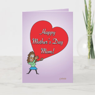Funny Happy Mother's Day Card von Tochter 1 Karte