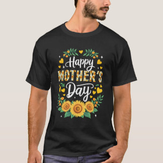 Funny Happy Mütter Day Niedlich Floral für Frauen  T-Shirt