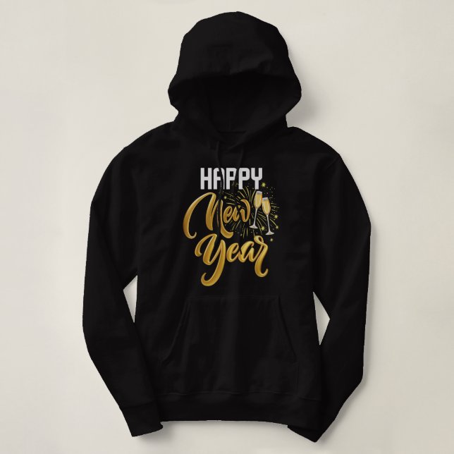 Funny Happy New Year 2023 Party - Silvester Co Hoodie (Design vorne)
