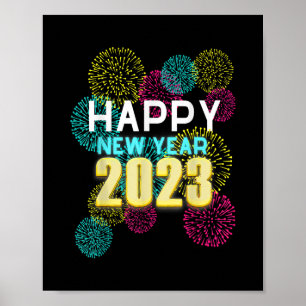 Funny Happy New Year 2023 Silvester Party Coun Poster