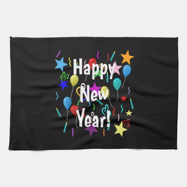 Funny Happy New Year Eve 2023 Party Decorations Ce Geschirrtuch (Horizontal)
