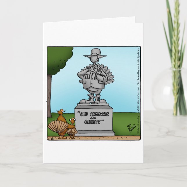 Funny Happy Thanksgiving Spaß Grußkarte Feiertagskarte (Vorderseite)