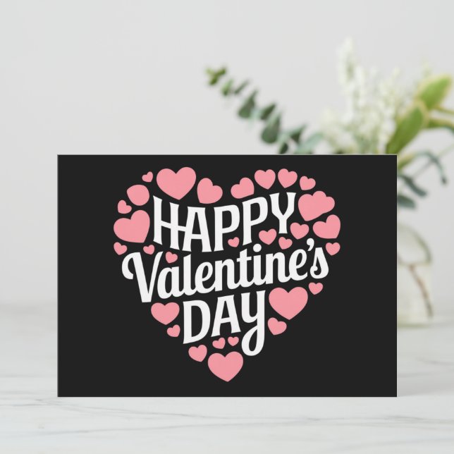 Funny Happy Valentines Day Herzlich Liebe Einladung (Stehend Vorderseite)