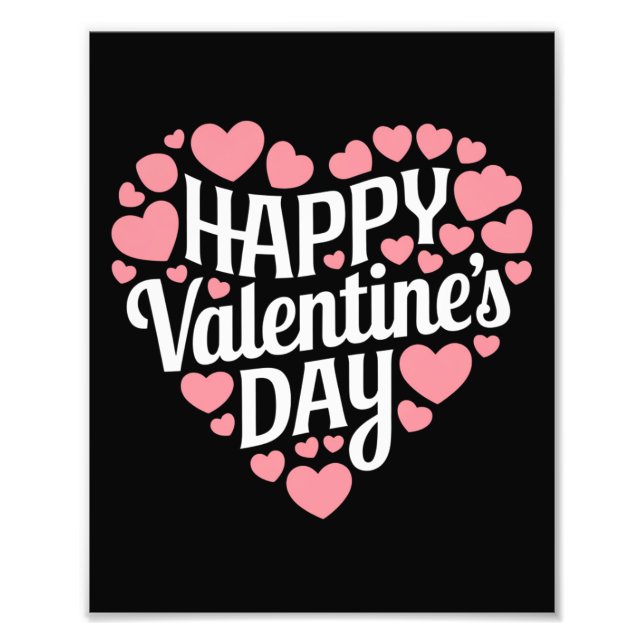 Funny Happy Valentines Day Herzlich Liebe Fotodruck (Vorne)
