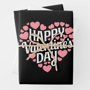 Funny Happy Valentines Day Herzlich Liebe Geschenkpapier Set