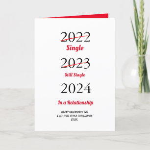 Funny Happy Valentine's Day Holiday Card Feiertagskarte