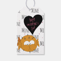Funny Happy Valentine's Day "Mine Pattern" Puffer