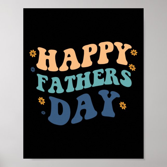 Funny Happy Vaters Day Father&# s Day from Son D Poster (Vorne)
