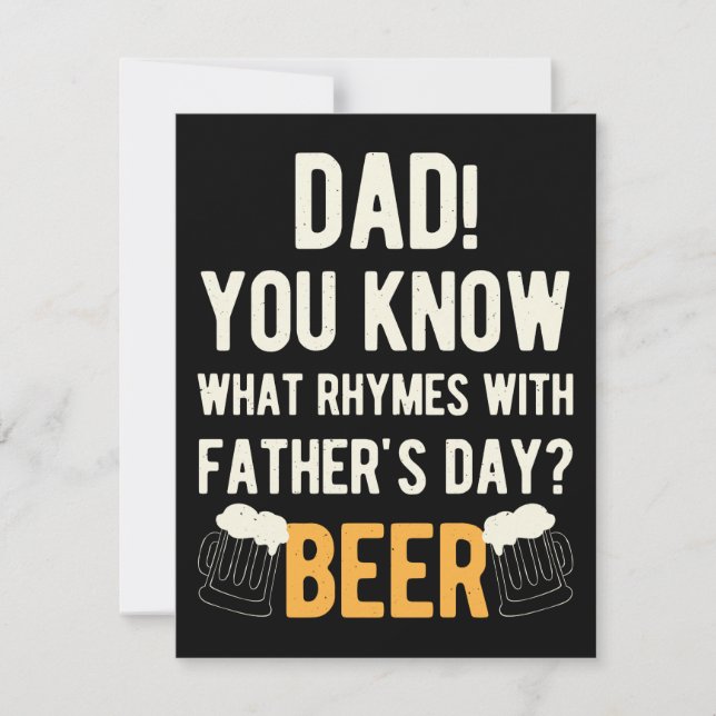 Funny Happy Vatertag Feiertagskarte (Vorderseite)