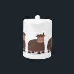Funny happy yak aß gras Cartoon Illustration<br><div class="desc">Dieser glückliche Yak wird im Cartoon-Stil gezeichnet,  während er Gras isst. Viel Rinderspass!</div>