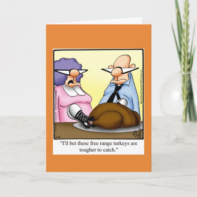 Funny Hapy Erntedank Day Card Feiertagskarte (Vorderseite)