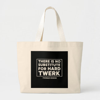 Funny Hard Twerk Quote Tote Bag - Humorous Thomas  Jumbo Stoffbeutel