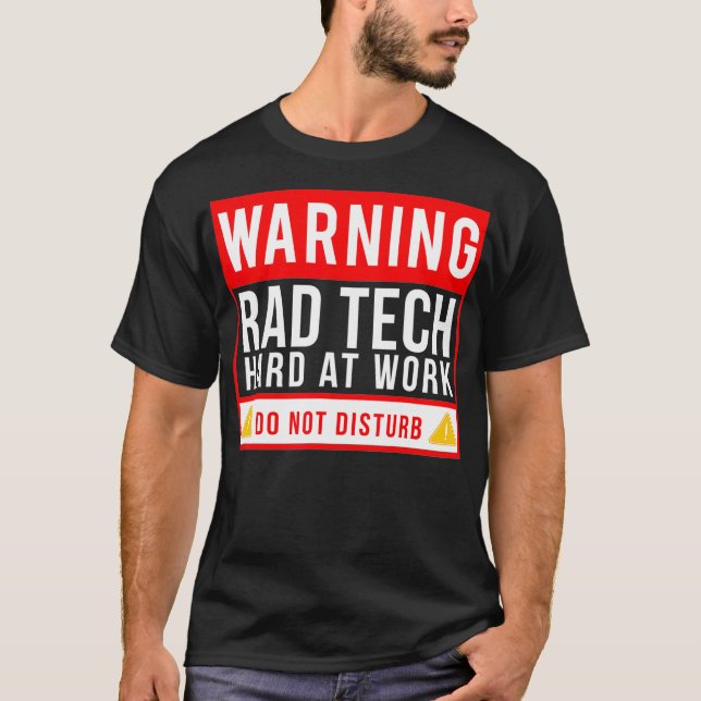Funny Hard Working Krass Tech Einzigartige Radiolo T-Shirt (Vorderseite)