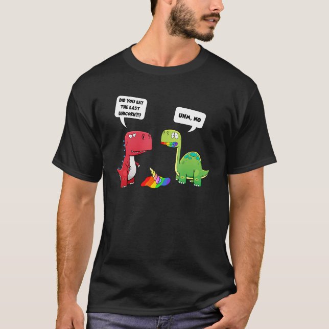 Funny hast du das letzte Einhorn Dinosaurier Kinde T-Shirt (Vorderseite)
