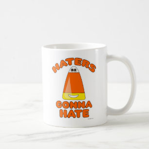 Funny Haters Gonna Hate Candy Corn Cartoon Kaffeetasse