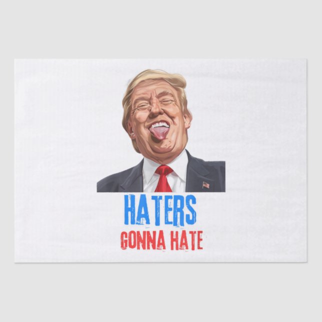 Funny Haters wird Zitate aus lustigen Sprichwort-T Seidenpapier (Vorderseite)