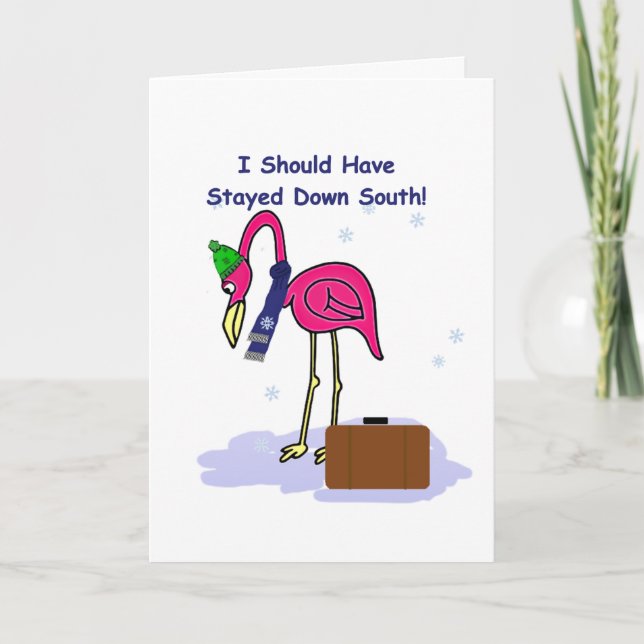 Funny hätte die Südweihnachtkarte Bleibe Karte (Vorderseite)