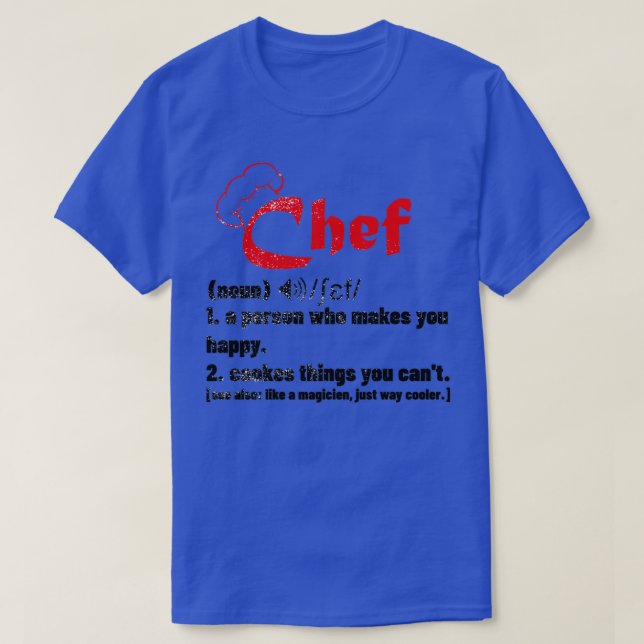 Funny Häuptling Definition Cook Cooking Ohrts for  T-Shirt (Design vorne)
