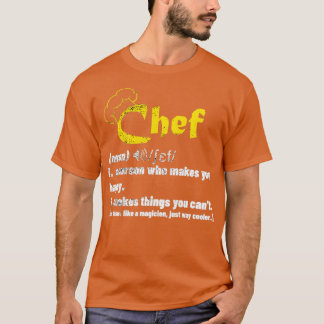 Funny Häuptling Definition Cook Cooking Ohrts for  T-Shirt