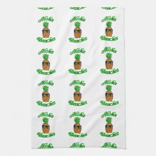 Funny Hawaiian Ananas Aloha Strände Geschirrtuch