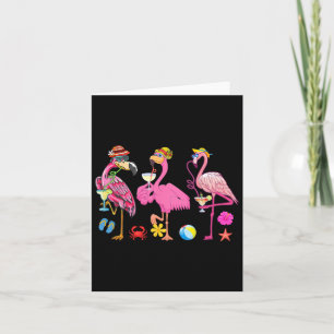 Funny Hawaiian Flamingos Dringend Schwanz Weihnach Karte