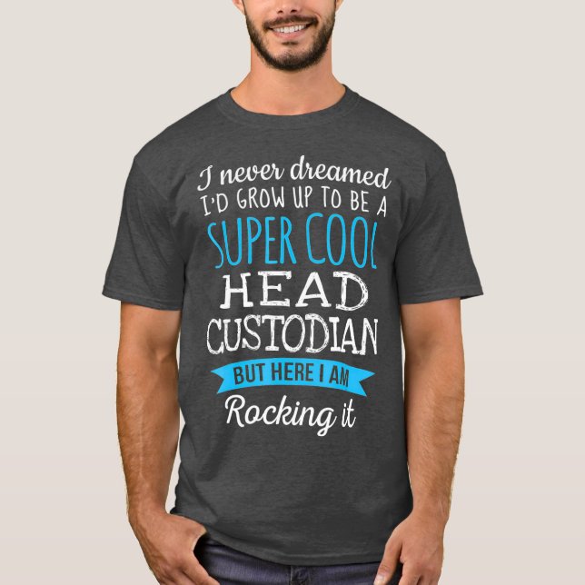 Funny Head Custodian Tshirt Wertgutscheine Geschen (Vorderseite)