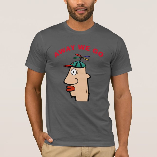 Funny Head Travel Edit Text, T-Shirt (Vorderseite)