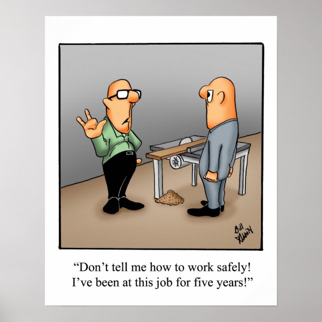 Funny Health Safety Spaß Poster (Vorne)