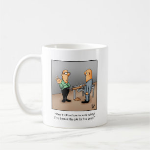Funny Health Safety Spaß Tasse