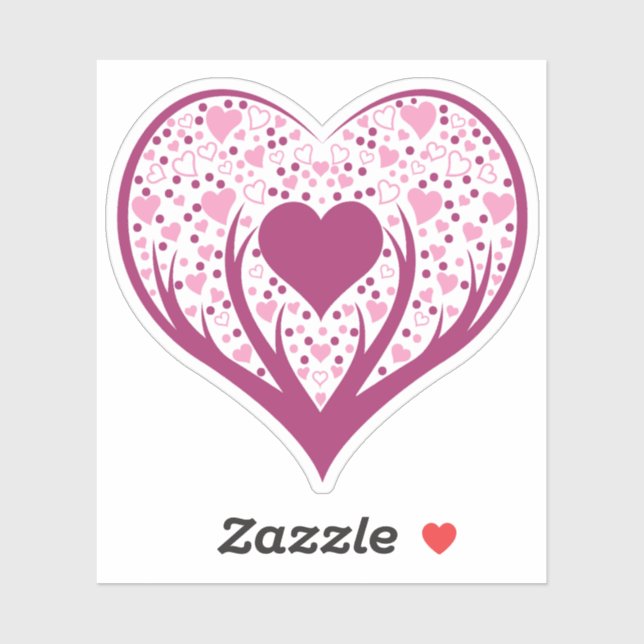 Funny Heart Aufkleber (Blatt)