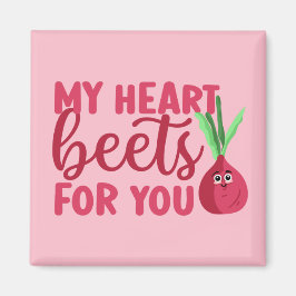 Funny Heart Beets for You Niedlich Valentinstag Pi Magnet