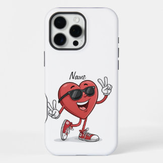 Funny Heart Cartoon personalisieren Handy Case Des iPhone 16 Pro Max Hülle