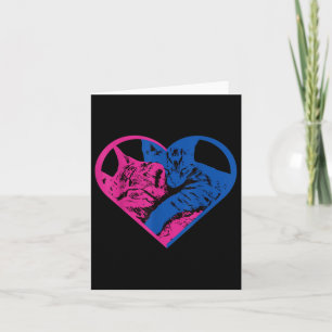 Funny Heart Cat Lovers TV für Frauen Mädchen Karte