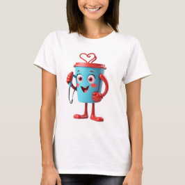 Funny Heart Coffee Tee