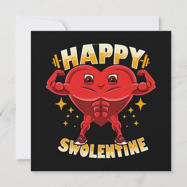 Funny Heart Gym Workout Valentine Geschenk (Vorderseite)