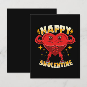 Funny Heart Gym Workout Valentine Geschenk Begleitkarte