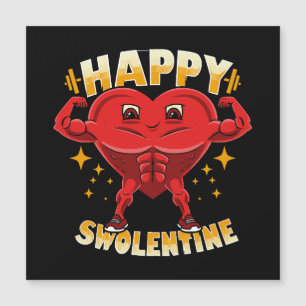 Funny Heart Gym Workout Valentine Geschenk Magnetkarte