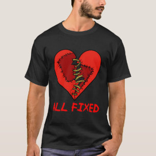 Funny Heart Operation T-Shirt Offenes Herz Operati