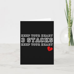 Funny Heartbreak Behalt Your Heart Drei Stapel: Karte