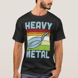 Funny Heavy Metal Fry Pan Rock Rocker T-Shirt